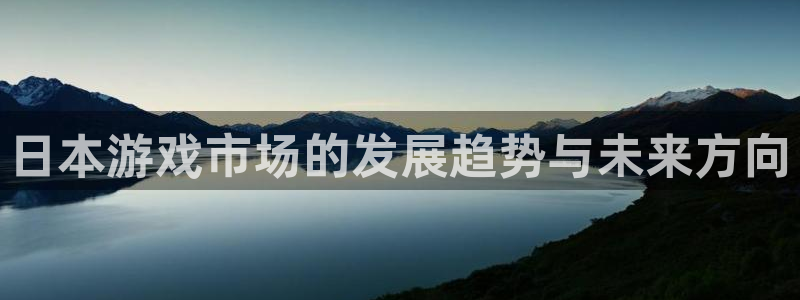 im电竞平台登录入口官网：日本游戏市场的发展趋势与未来方向