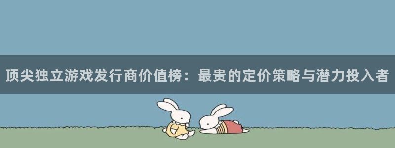 im电竞官网注册地址在哪里查询：顶尖独立游戏发行商价值榜：最贵的定价策略与潜力投入者